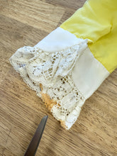 70s Yellow Chiffon Mini Dress - XS