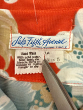 70s Peach Floral Blouse