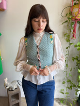 40s Pastel Floral Knit Vest