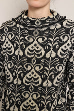 70s Damask Turtleneck Sweater