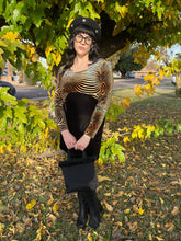 90s Optical Velvet Mini Dress