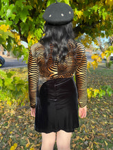 90s Optical Velvet Mini Dress