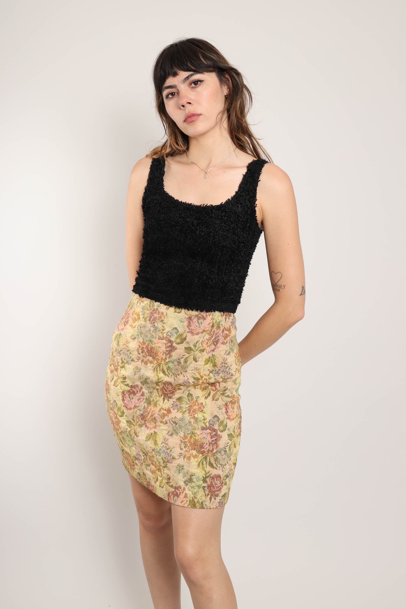 00s Floral Tapestry Skirt – Luxie Vintage
