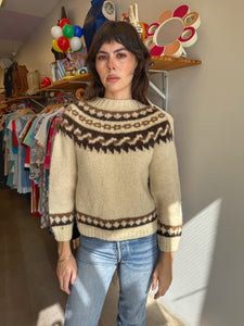 80s Icelandic Wool Sweater