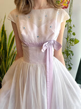 50s Lilac Chiffon Party Dress