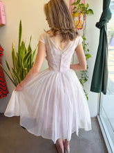50s Lilac Chiffon Party Dress