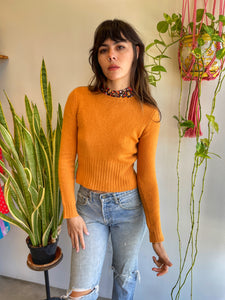 00s Orange Wool Sweater