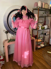 ❤️ 80s Powder Room Victorian Dress