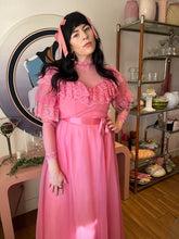 ❤️ 80s Powder Room Victorian Dress