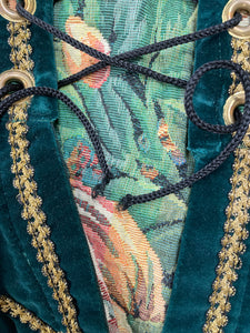 90s Velvet Tapestry Corset