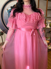 ❤️ 80s Powder Room Victorian Dress