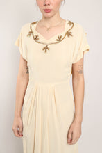 40s Draped Sequined Dress