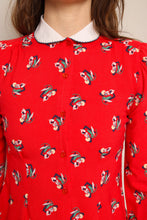 70s Peter Pan Collar Abstract Shirt