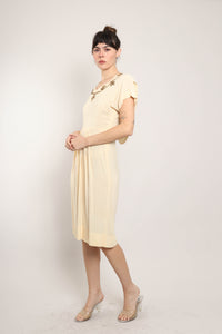 40s Draped Sequined Dress