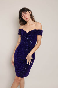 80s Sequined Bombshell Dress