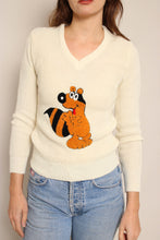70s Raccoon Sweater