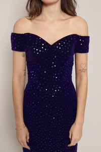 80s Sequined Bombshell Dress