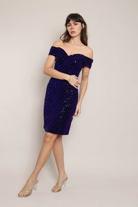 80s Sequined Bombshell Dress