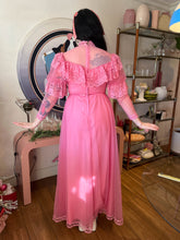 ❤️ 80s Powder Room Victorian Dress