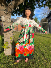 70s Floral Maxi Dress