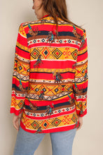 90s Novelty Print Western Blazer