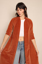 60s Rust Velvet Duster