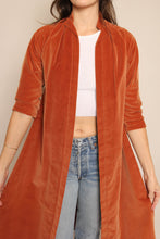 60s Rust Velvet Duster