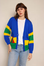 70s Color Block Varsity Sweater
