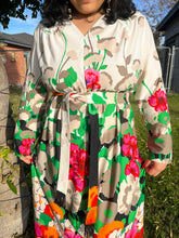 70s Floral Maxi Dress