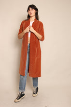 60s Rust Velvet Duster