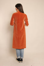 60s Rust Velvet Duster