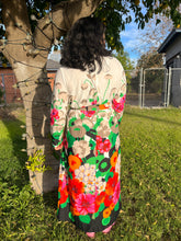 70s Floral Maxi Dress