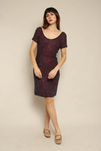 1990s Purple Beaded Sugar Plum Fairy Cocktail Dress