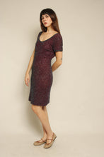 1990s Purple Beaded Sugar Plum Fairy Cocktail Dress