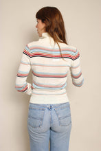 70s Striped Turtleneck Sweater
