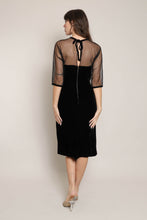 50s Velvet Mesh Bombshell Dress