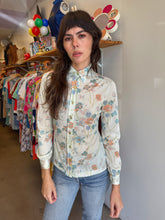 70s Muted Floral Disco Shirt