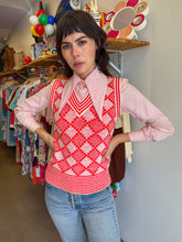 70s Red Sweater Vest