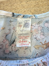 70s Goddess & Butterfly Print Dress