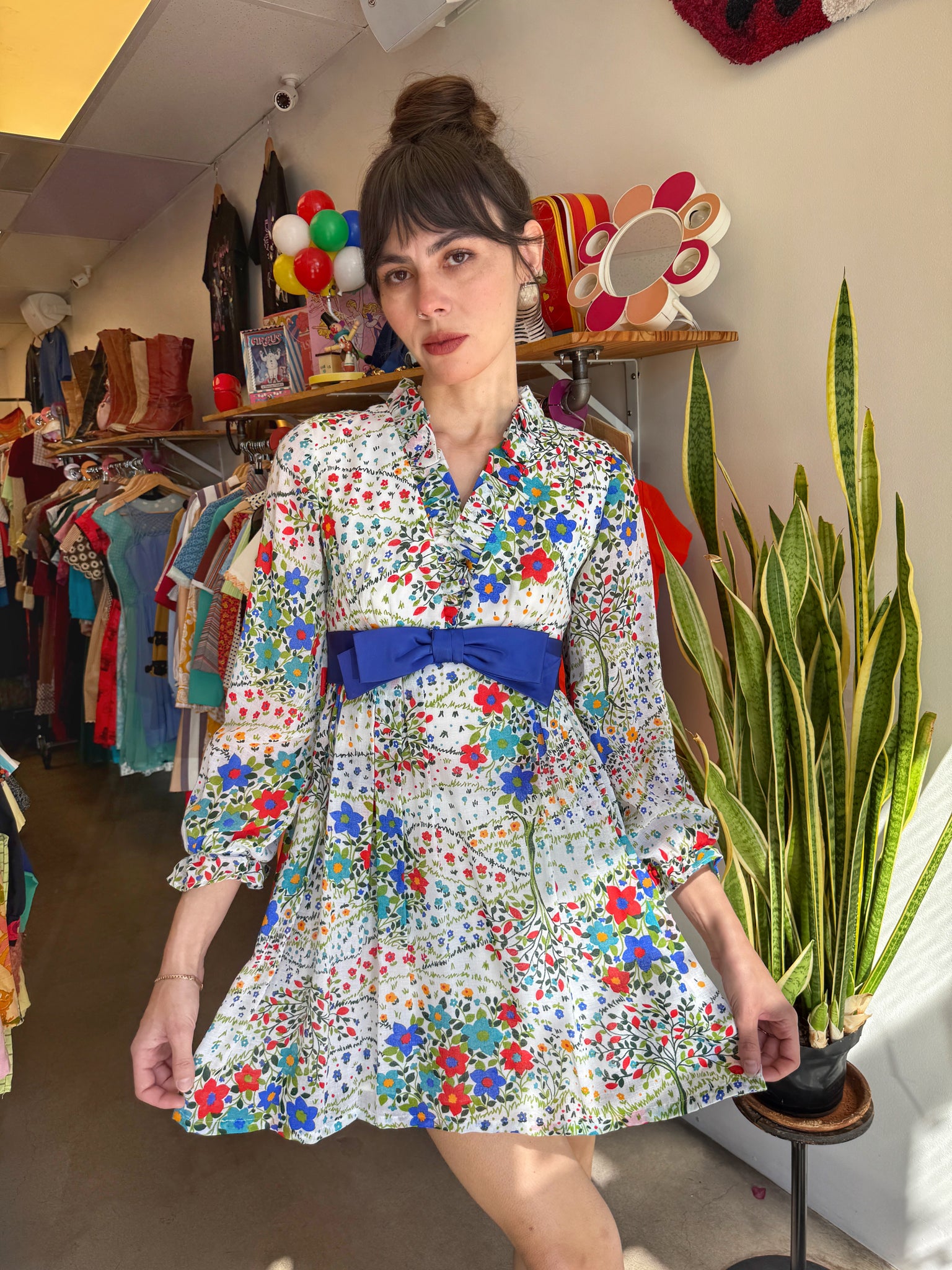 70s Floral Mini Dress Luxie Vintage 70s Floral Mini Dress Luxie Vintage