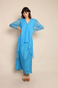 80s Hanae Mori Silk Dress