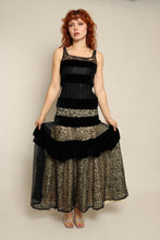 40s Illusion Lace Gown