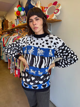 80s Dog Cat & Teddy Bear Sweater