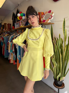70s Victorian Mini Dress