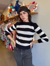 80s Black & White Sweater