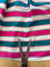 80s Lanz Striped Dress With Collar