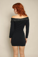 90s Leather Lace Up Mini Dress