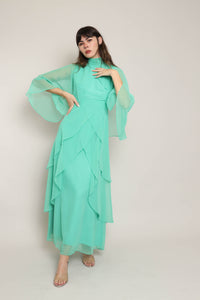 70s Chiffon Goddess Dress