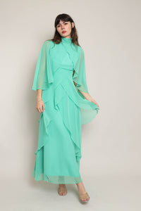 70s Chiffon Goddess Dress