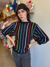 80s Rainbow Striped Sweater